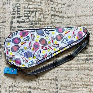 Sydney Love Sport Tennis 2 Raquet Bag NEW white black pink